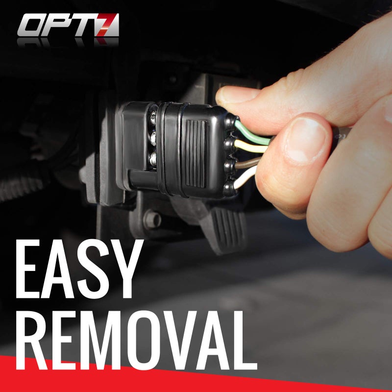 OPT7 Weatherproof 4-Pin Tow Y Splitter Connector Adapter for Truck Tailgate - Perfect for Trailers, Accessory Lighting, Towing, Safety Lighting - Image 4